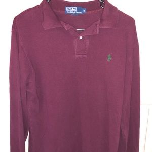 Men’s Long Sleeved Polo Ralph Lauren - Maroon
